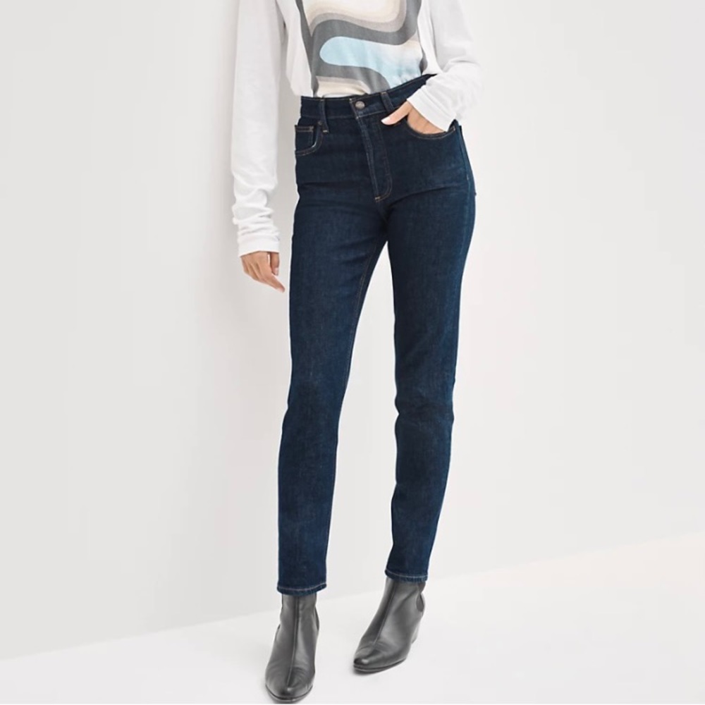 Aritzia Denim Forum The Yoko High rise slim - inky blue - size 25